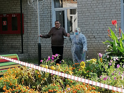 Голосование   проживающими  дома интерната